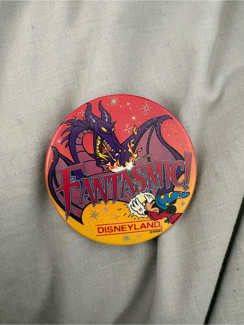 Vintage Disneyland Fantasmic button